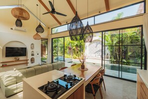 Deluxe Villa, 2 Bedrooms, Private Pool, Pool View | Private kitchen | Fridge, microwave, stovetop, coffee/tea maker - Villa Rasa Rasa by Alfred in Bali (Cemagi)
