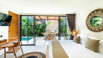 Deluxe Villa, 2 Bedrooms, Private Pool, Pool View | In-room safe, iron/ironing board, free WiFi