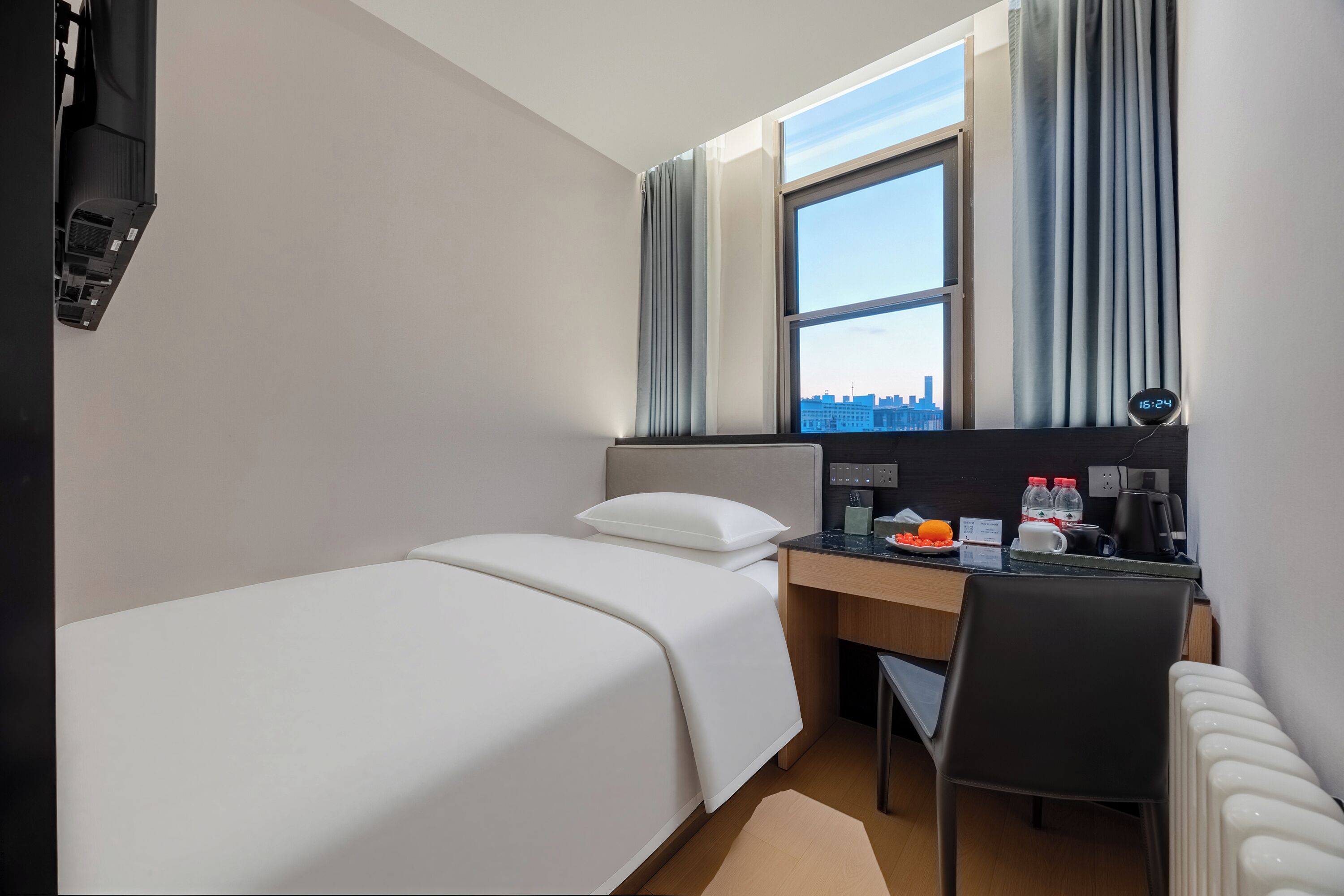 Yhden hengen perushuone, kaupunkinäköala | Äänieristys, silitysrauta/-lauta, ilmainen Wi-Fi