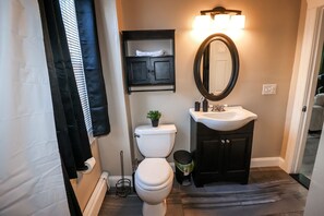 Towels, soap, toilet paper