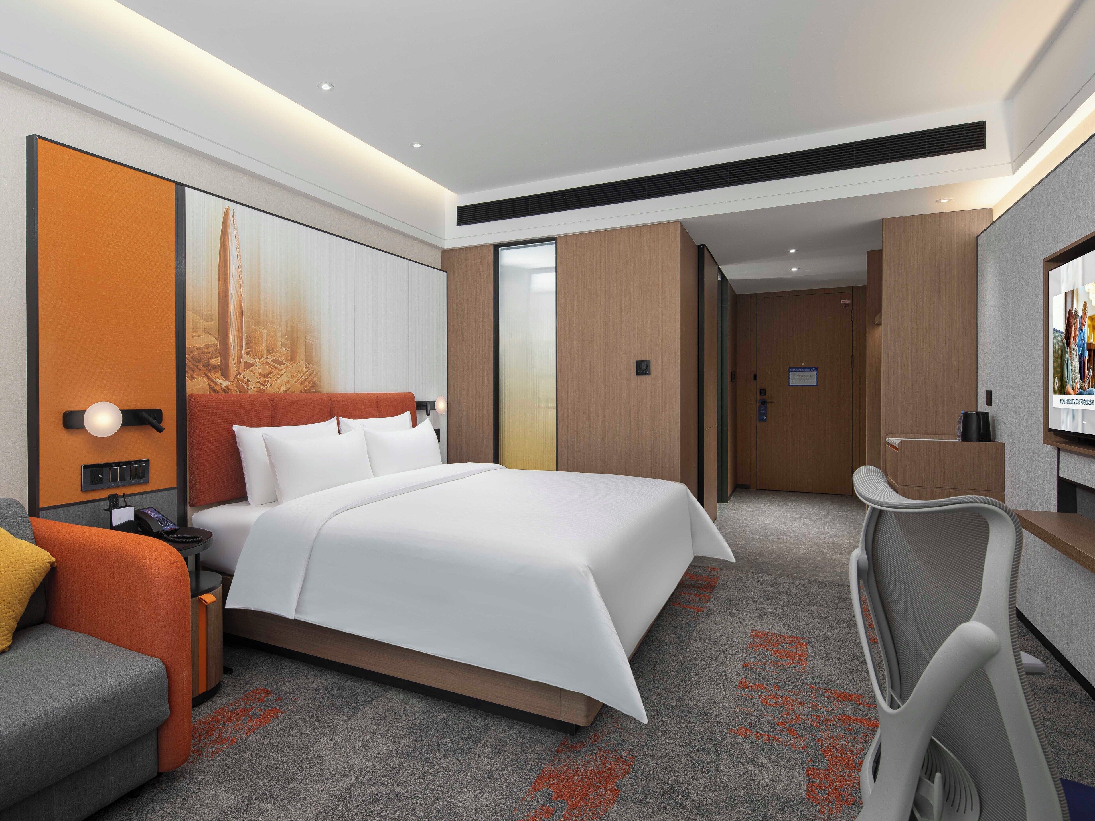 Dobbelt- eller tomannsrom – deluxe, byutsikt | Skrivebord og wi-fi (inkludert)