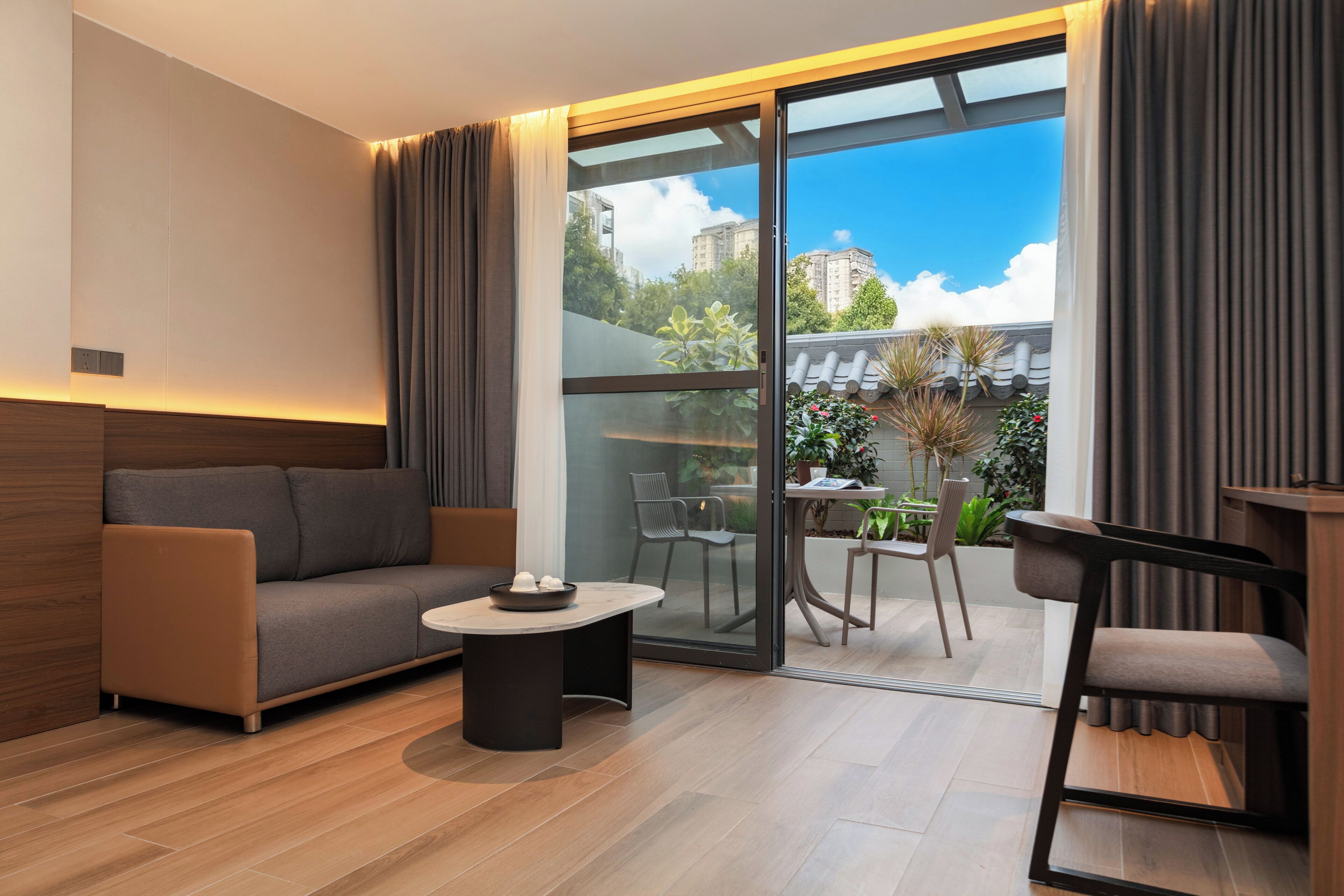 Villa Luxury, vista giardino, al piano terra | Area soggiorno