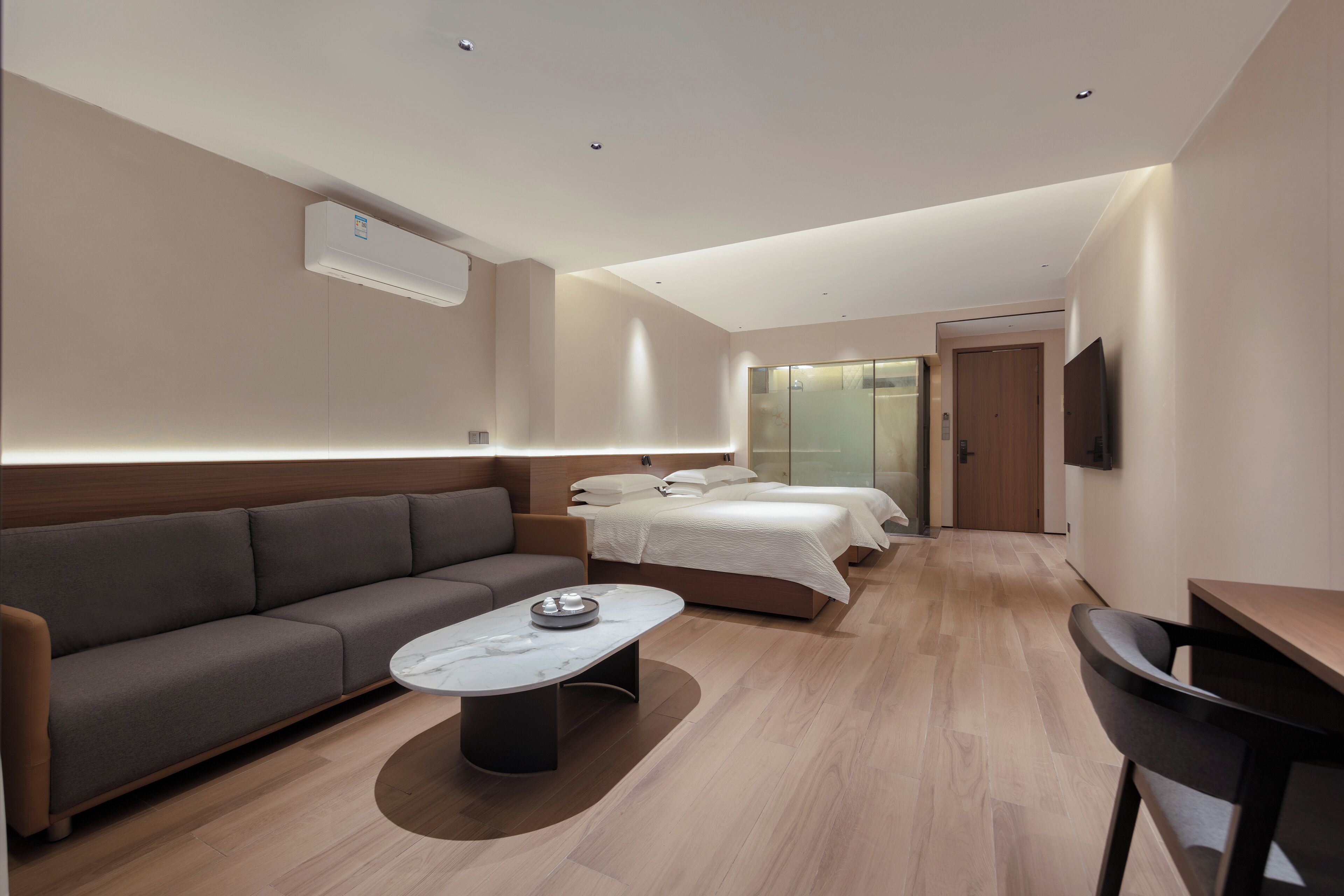 Superior Villa, Multiple Beds, Courtyard View | Desk, laptop workspace, blackout drapes, soundproofing