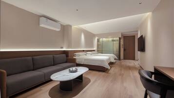 Superior Villa, Multiple Beds, Courtyard View | Desk, laptop workspace, blackout drapes, soundproofing