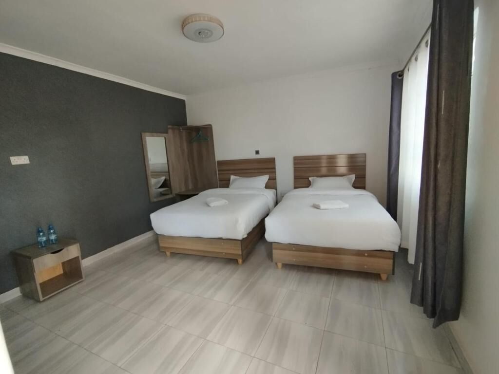 豪華雙床房 | 獨特設計、獨特裝修、免費 Wi-Fi、床單