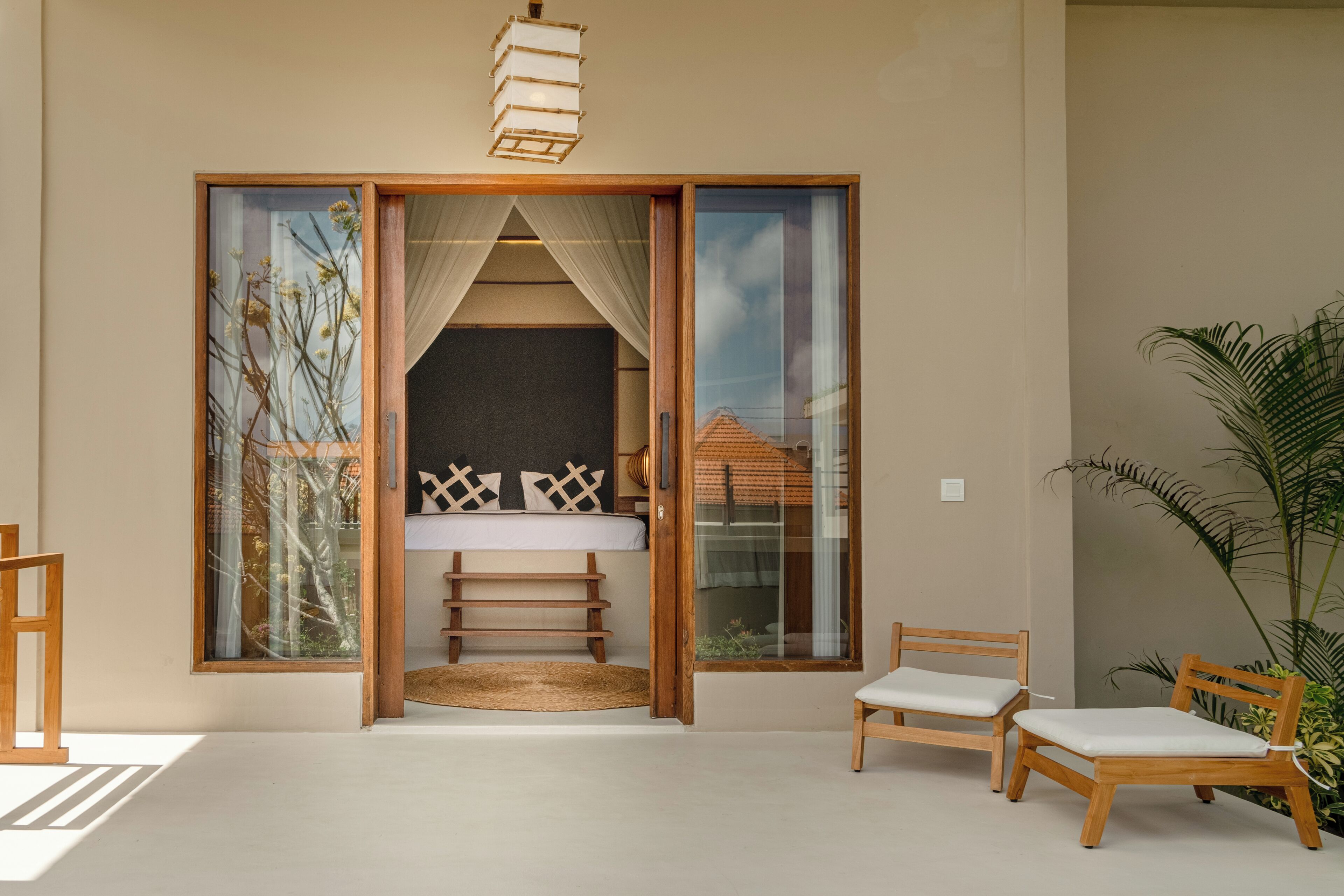 Quarto casal standard, vista para o jardim | Terraço/pátio