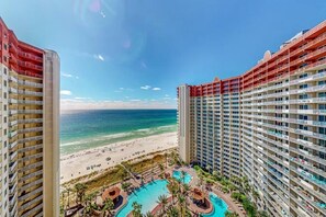 Beach nearby - 2.5b3ba Gulf Front | Pool, Hot Tub | Beach chairs! (Panama City Beach)