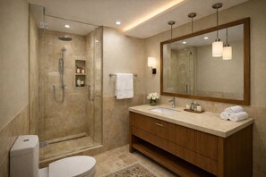 Signature Room, Valley View | Bathroom | Shower, free toiletries, hair dryer, slippers - The Rosendale Srinagar (Srinagar)