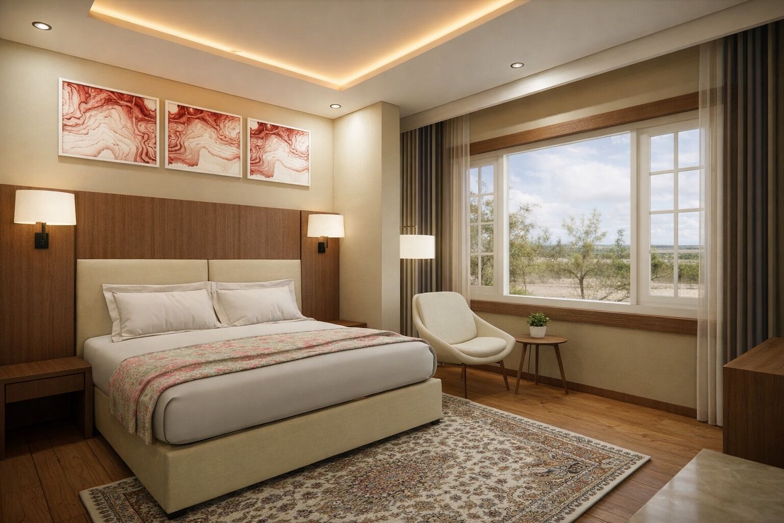 Signature Room, Valley View | In-room safe, desk, soundproofing, free WiFi