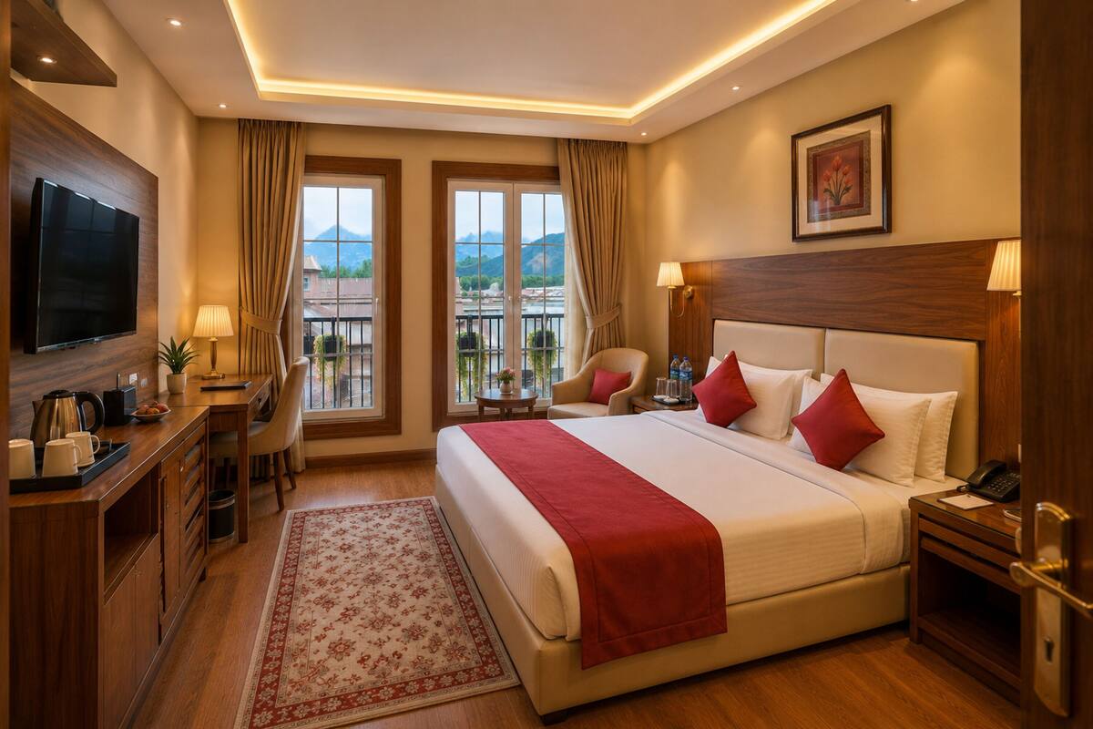 Signature Room, Valley View | Egyptian cotton sheets, premium bedding, minibar, in-room safe