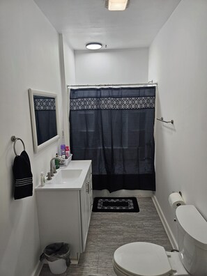 Towels, soap, toilet paper