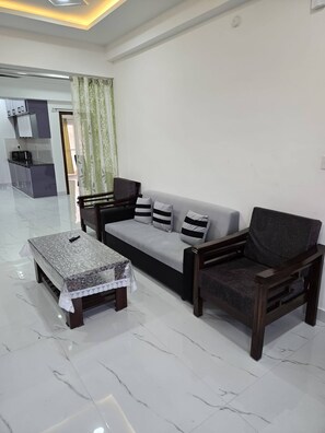 Apartment, 3 Bedrooms, Balcony, City View | Living area - Cooinda - a Relaxed, Welcoming Place in Sainikpuri (Hyderabad)