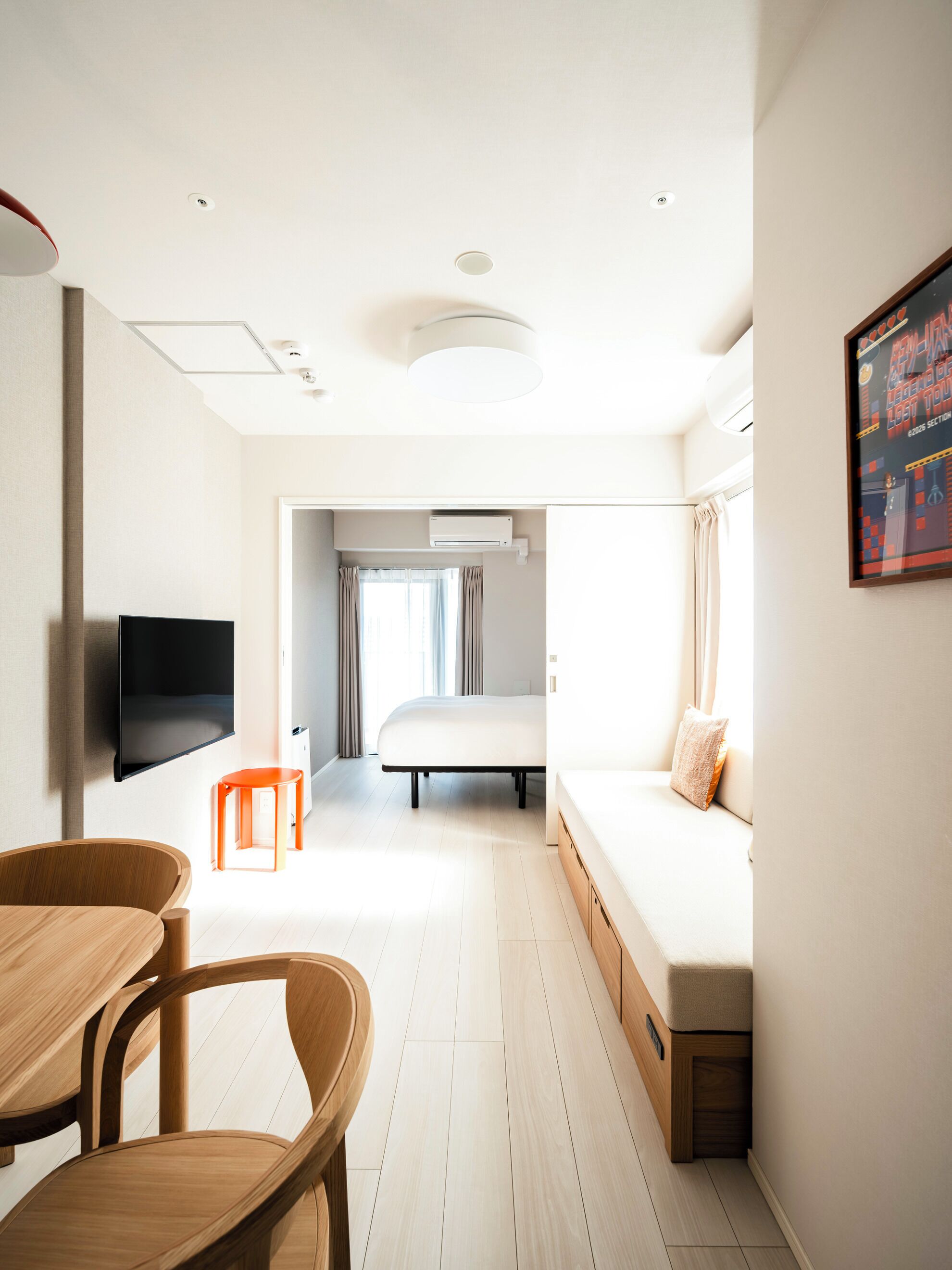 Apartemen Premier, balkon | Tirai kedap cahaya, setrika/meja setrika, dan Wi-Fi gratis