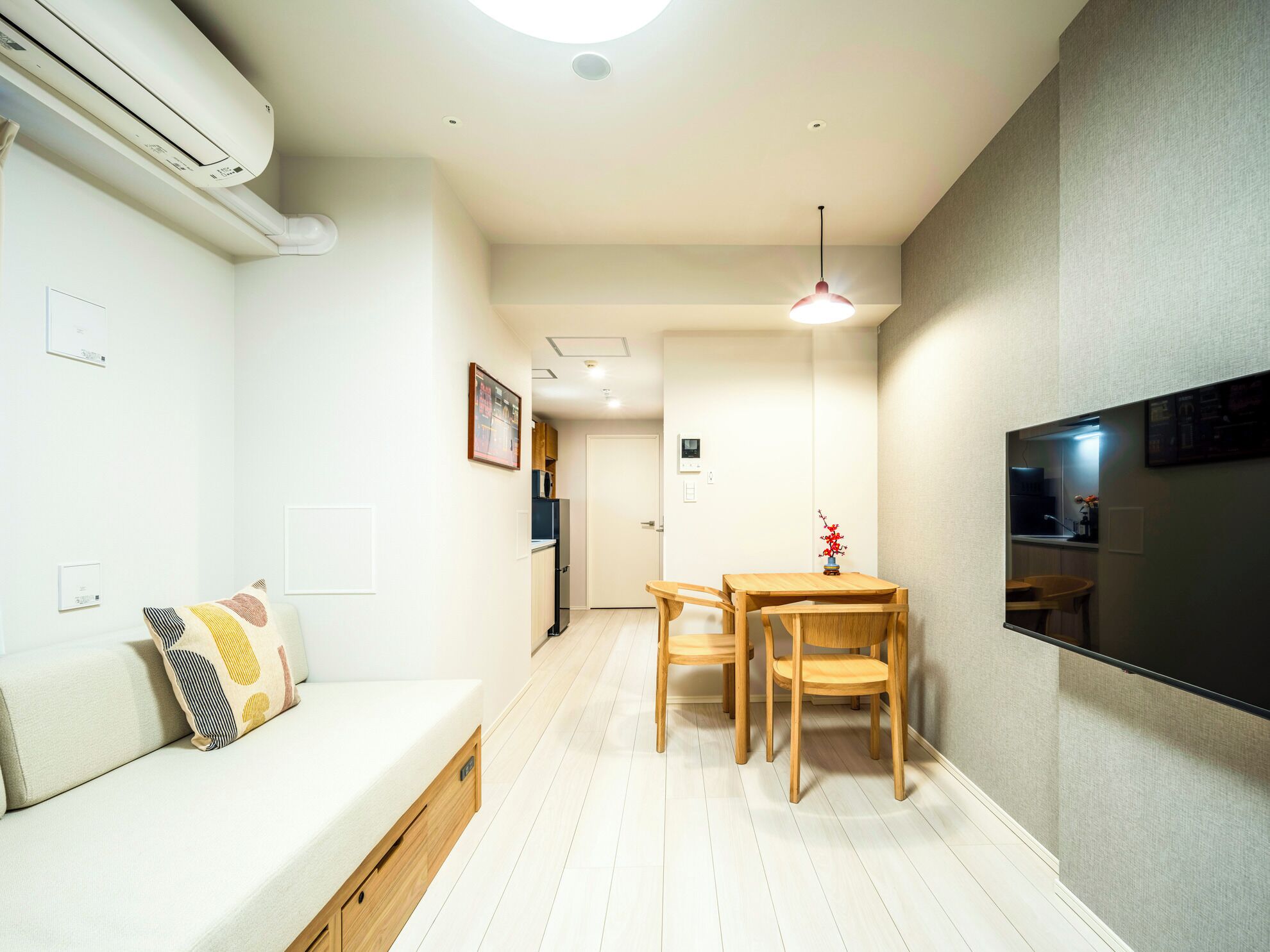 Premier One-Bedroom Apartment | Living area