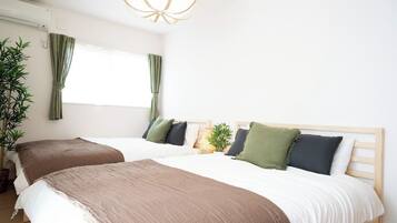 アイロン / アイロン台、WiFi (無料)、ベッドシーツ