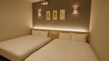 Desk, free WiFi, bed sheets