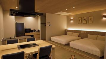 Desk, free WiFi, bed sheets