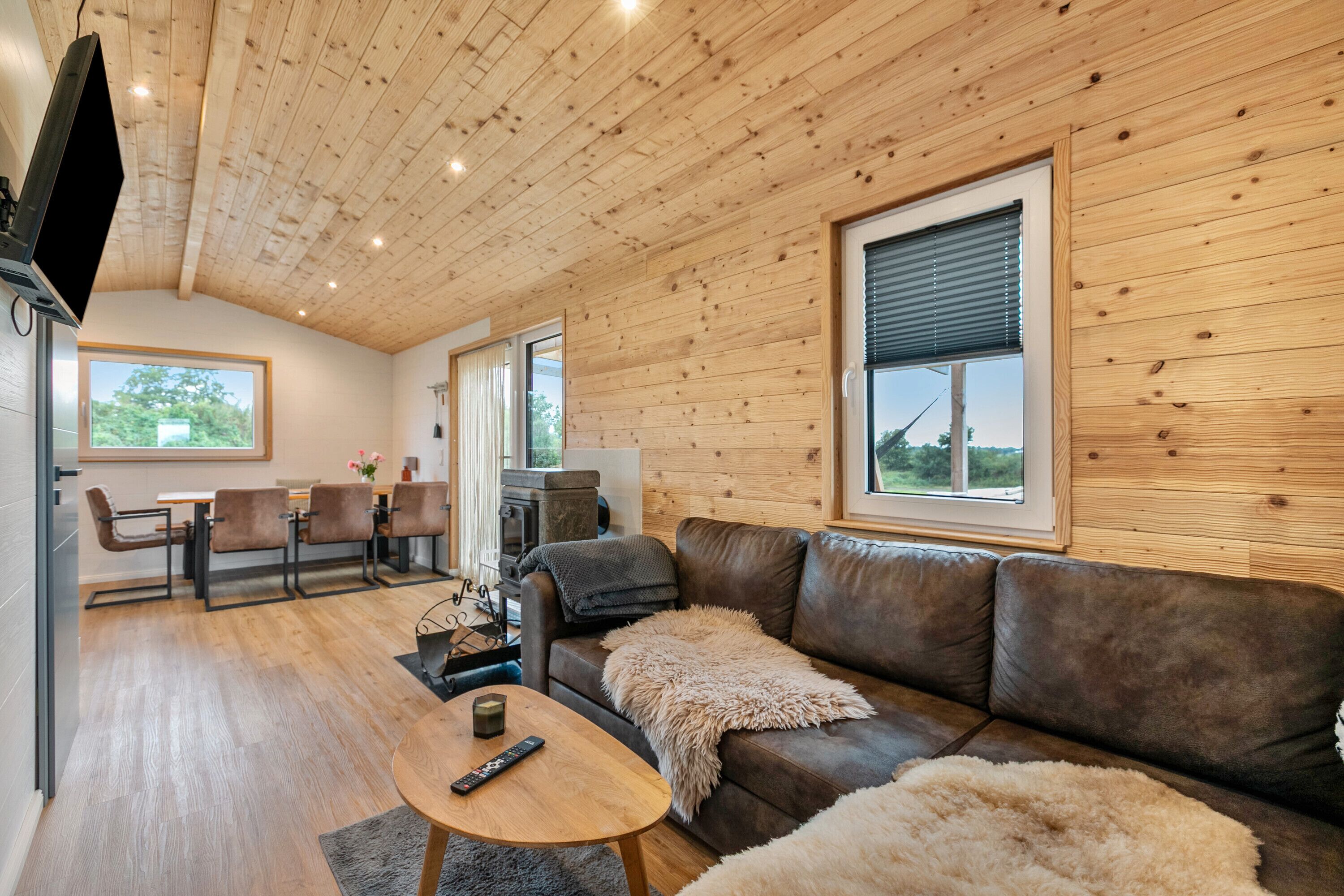 Télévision, cheminée