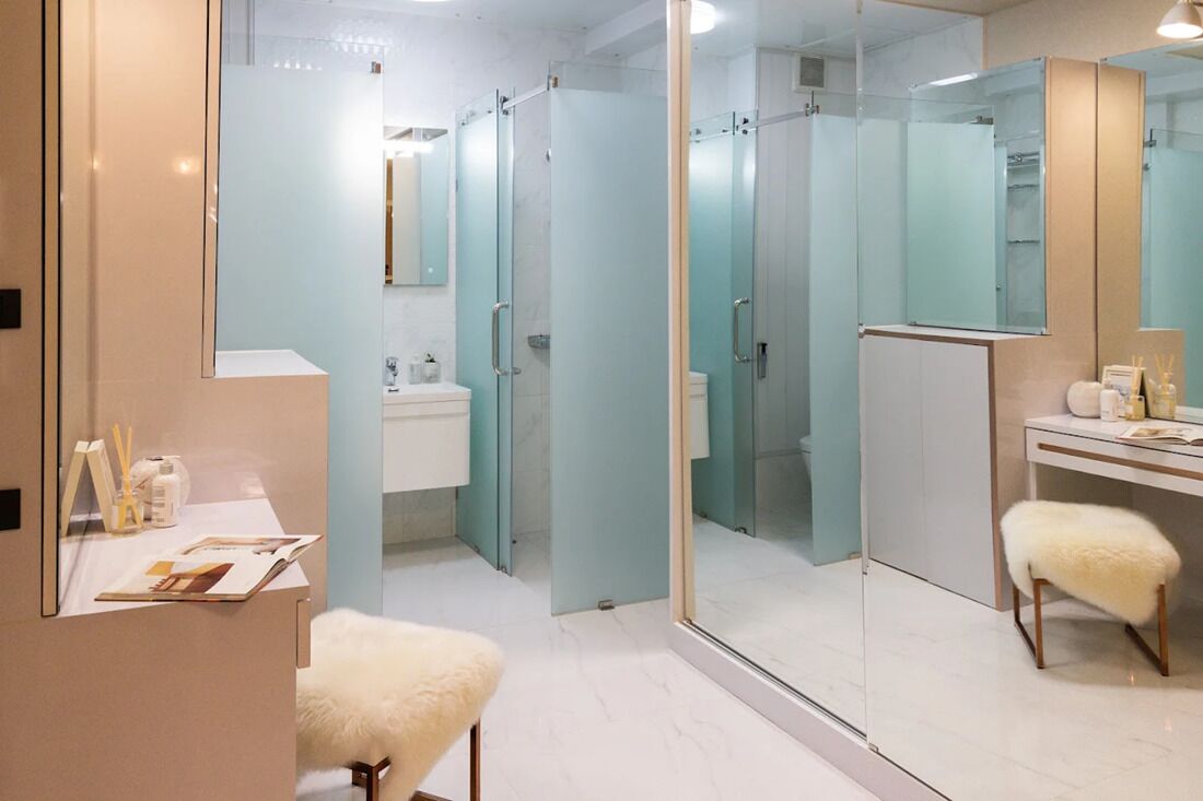 Villa Luxe, balcon | Salle de bain