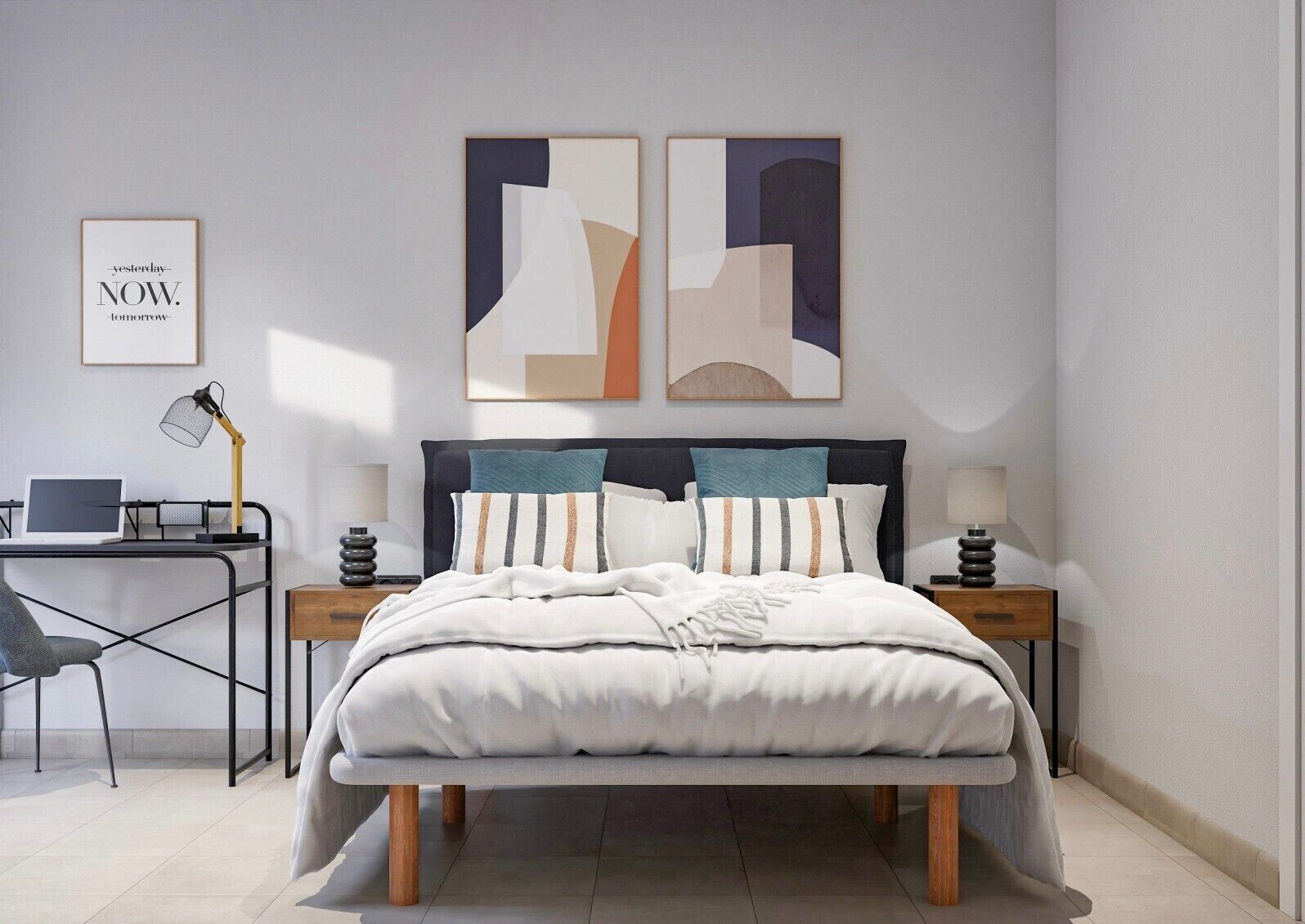 Double Room | Premium bedding, down comforters, desk, laptop workspace