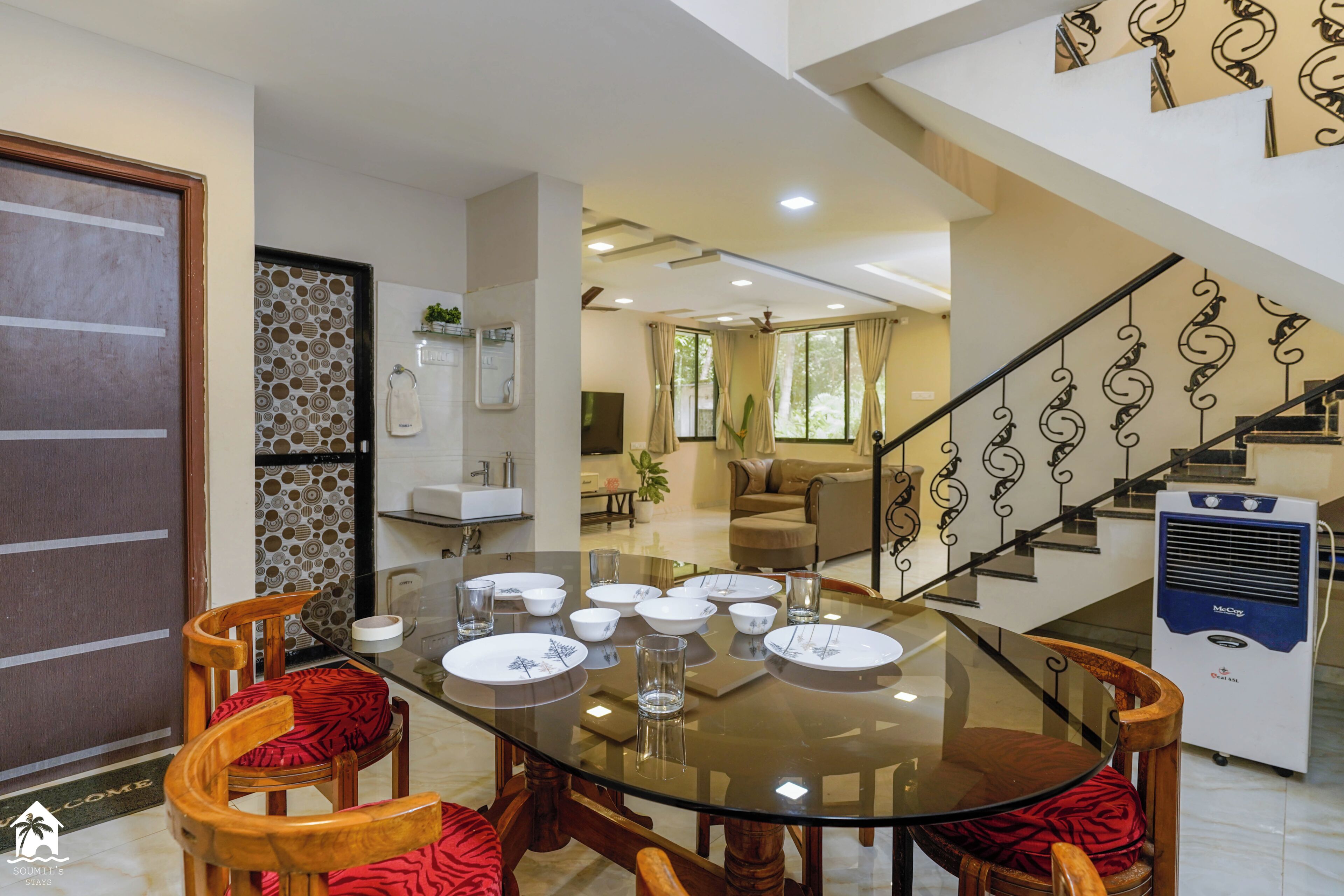 Spiseområde på rommet