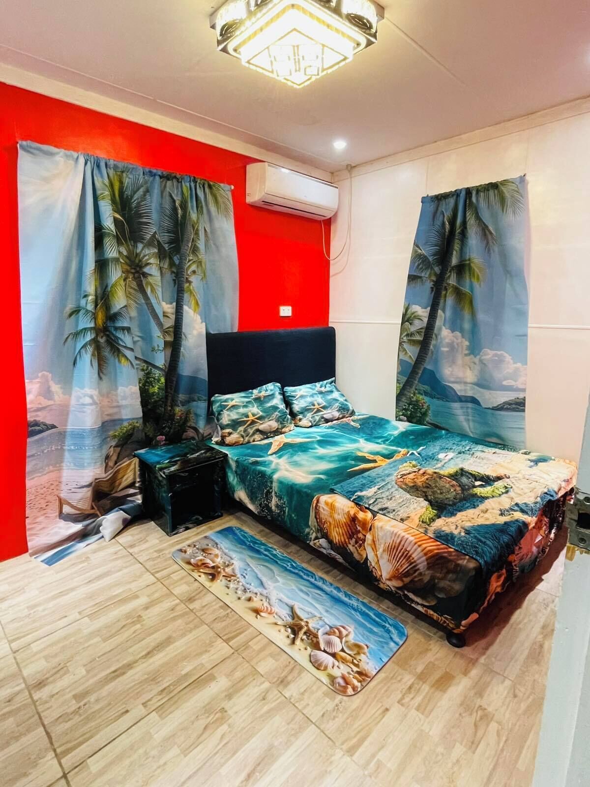 2 quartos, ferros/tábuas de passar roupa, acesso à internet