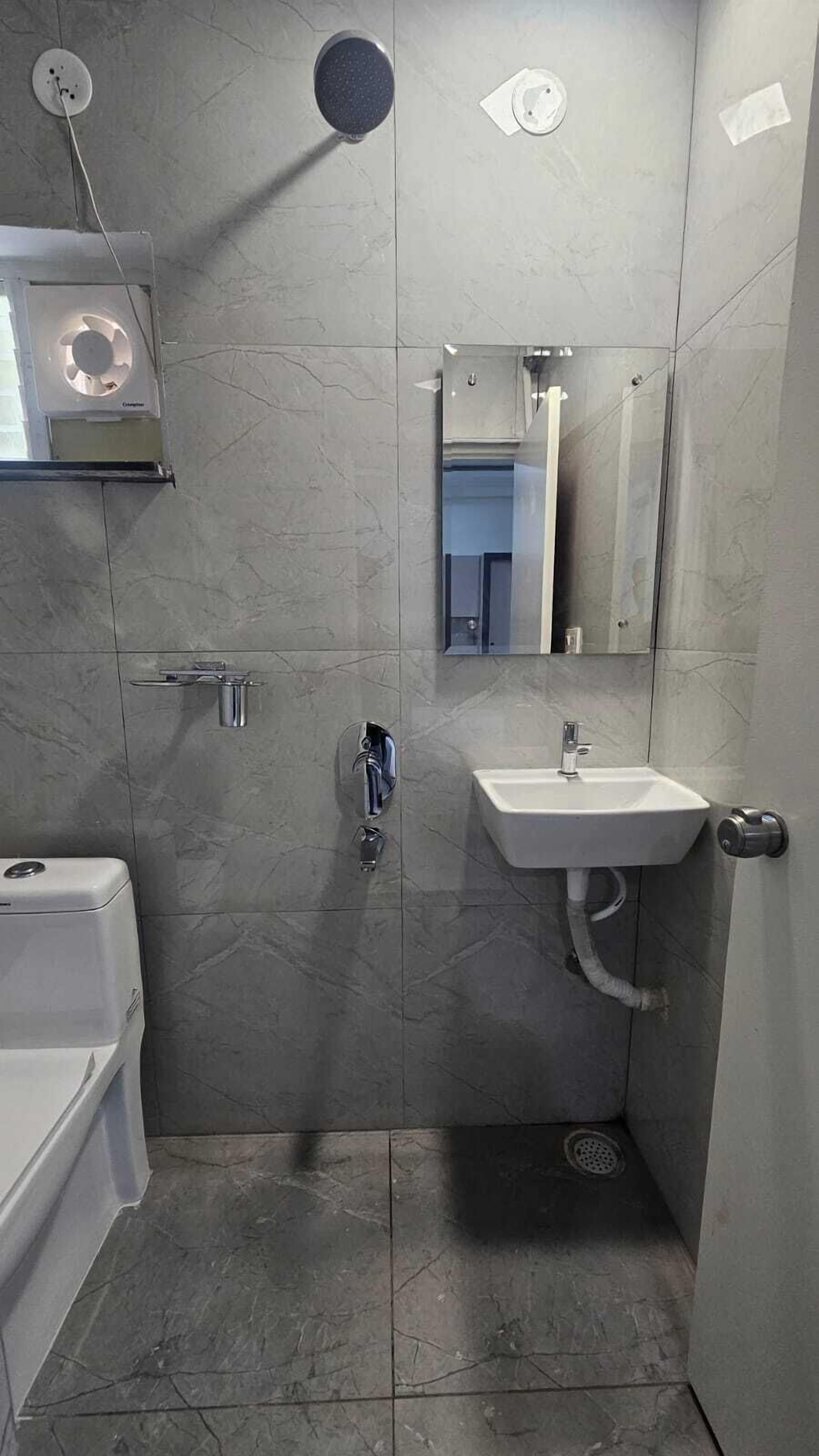 Superior Studio | Bathroom | Shower, towels, soap, shampoo