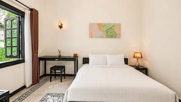 Vila Superior, 1 kamar tidur, pemandangan kebun | Brankas, ruang kerja ramah laptop, tirai kedap cahaya, dan Wi-Fi gratis