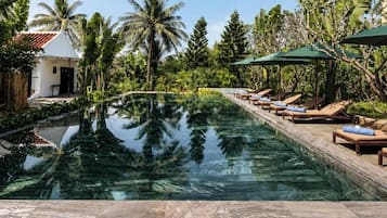 2 outdoor pools, open 6:00 AM to 7:00 PM, pool umbrellas, sun loungers