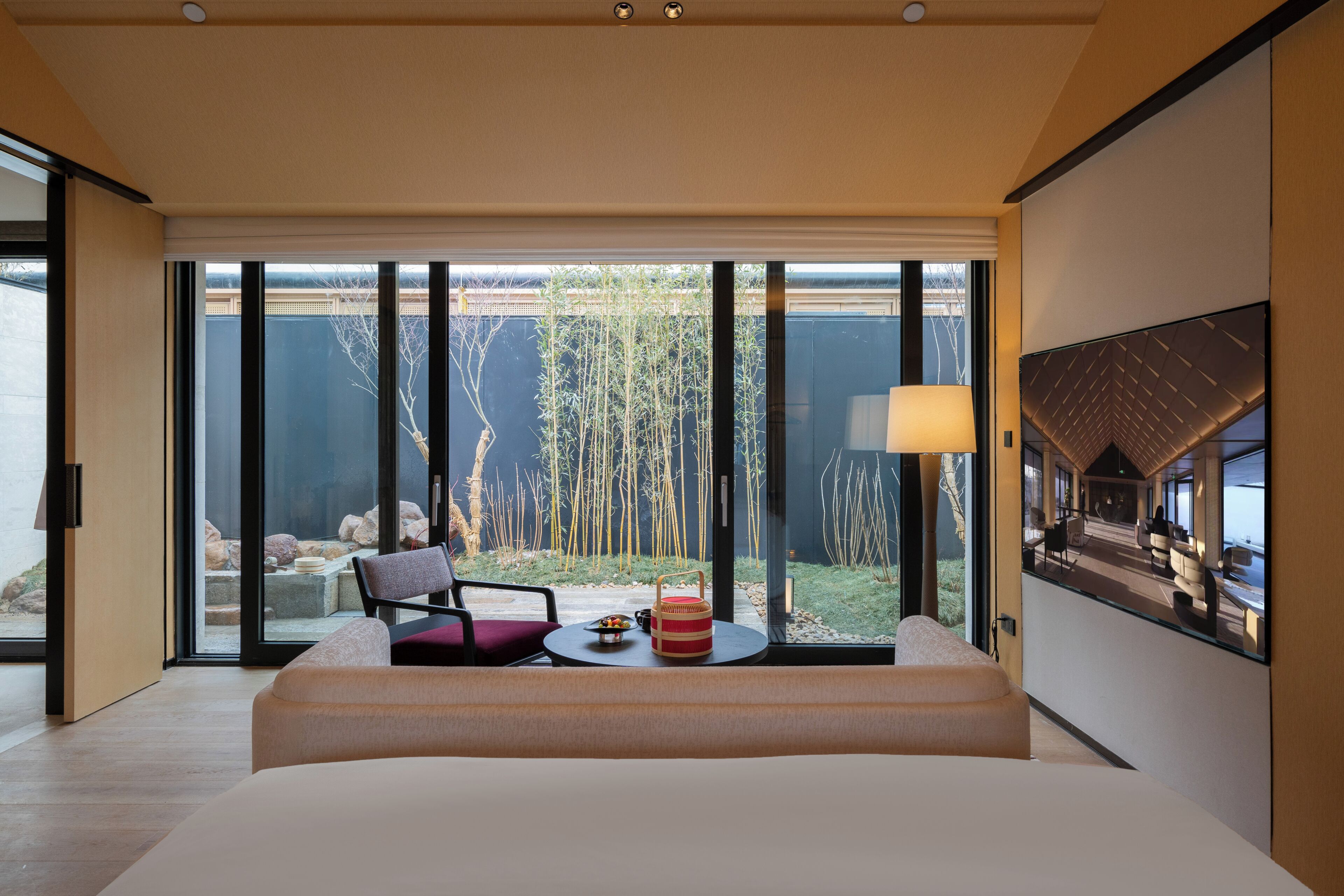 Japanese-style Double Room, 1 King Bed, Pets not allowed, Courtyard View