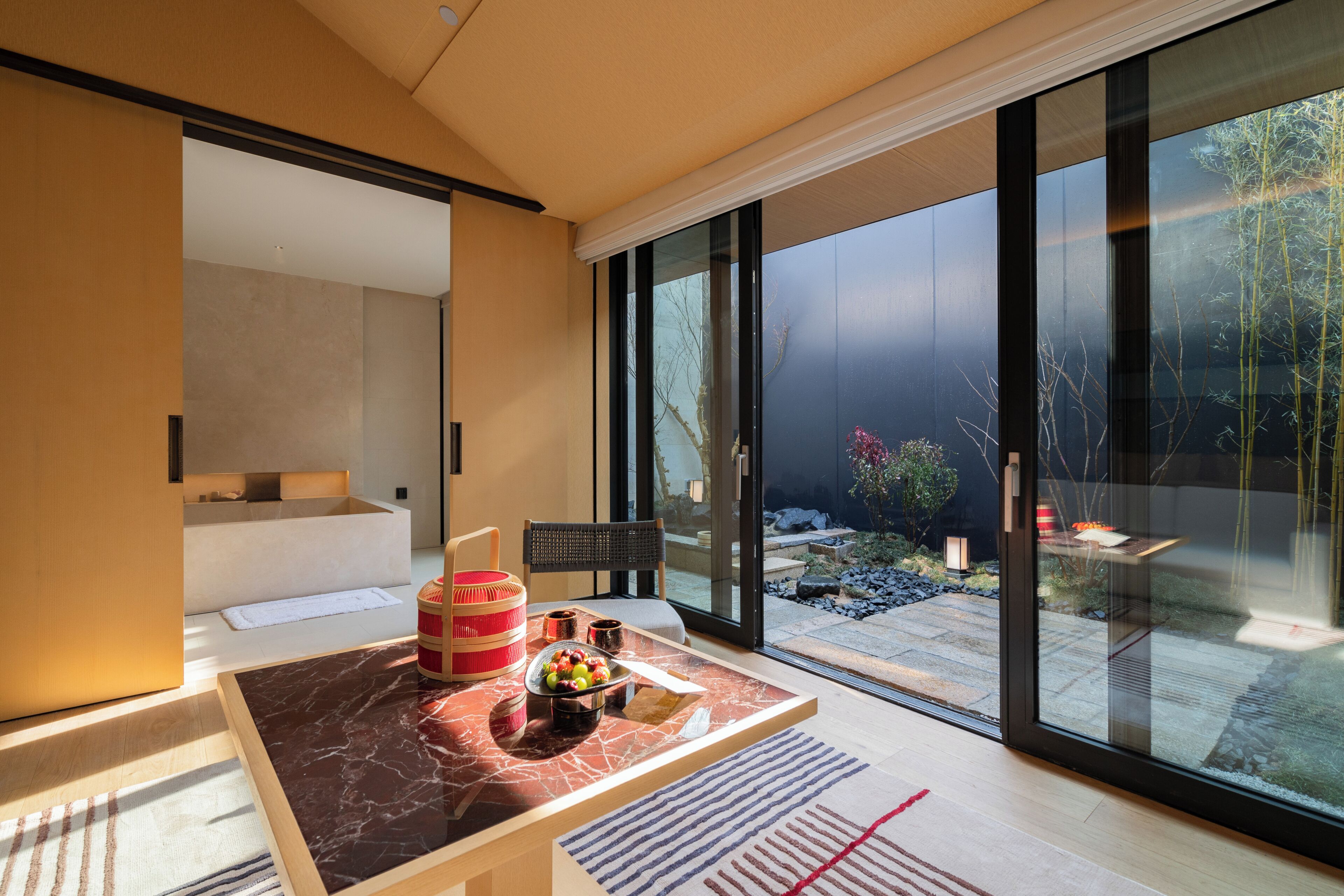 Japanese-style Double Room, 1 King Bed, Pets Not Allowed, Courtyard View | Free WiFi