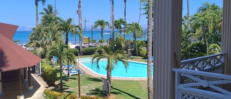 Apartment, 2 Bedrooms, Accessible, Balcony | Pool | Outdoor pool