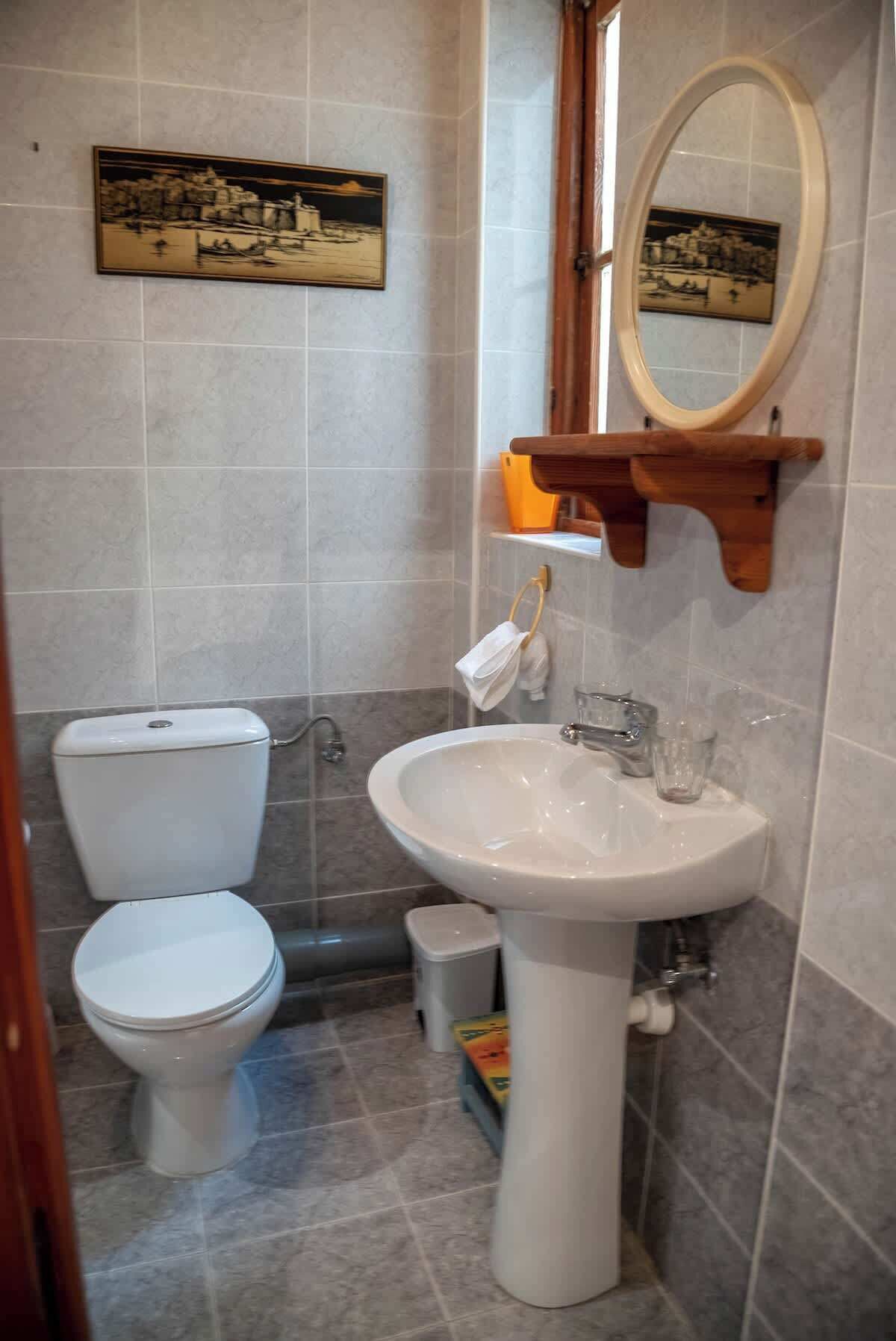 Shower, hair dryer