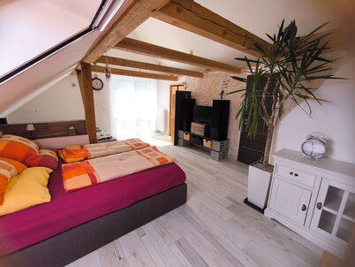 "Traumblick" vacation apartment for up to 6 people in the Franconian Lake District