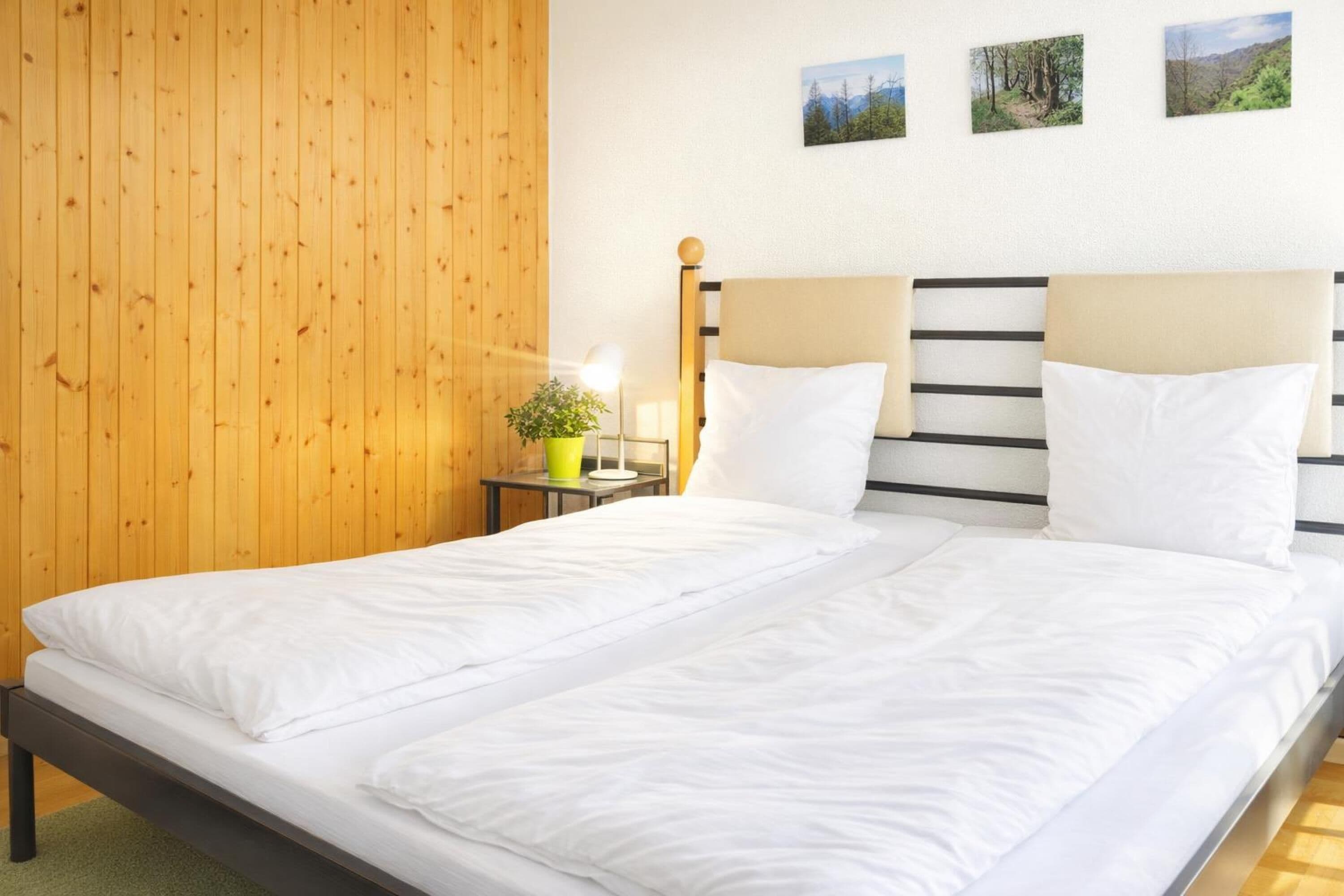 Nhà gỗ dành cho gia đình, nhiều phòng ngủ, cạnh núi (Ca Brunella 1) | 1 phòng ngủ, truy cập Internet không dây miễn phí, bộ trải giường 