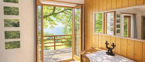 Familiealpehytte - flere soveværelser - ved bjerg (Ca Brunella 1) | Udsigt fra værelset