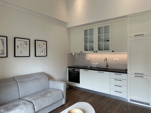 Living area - Comfortable studio apartment in Centrale Lustica Bay (Radovići)