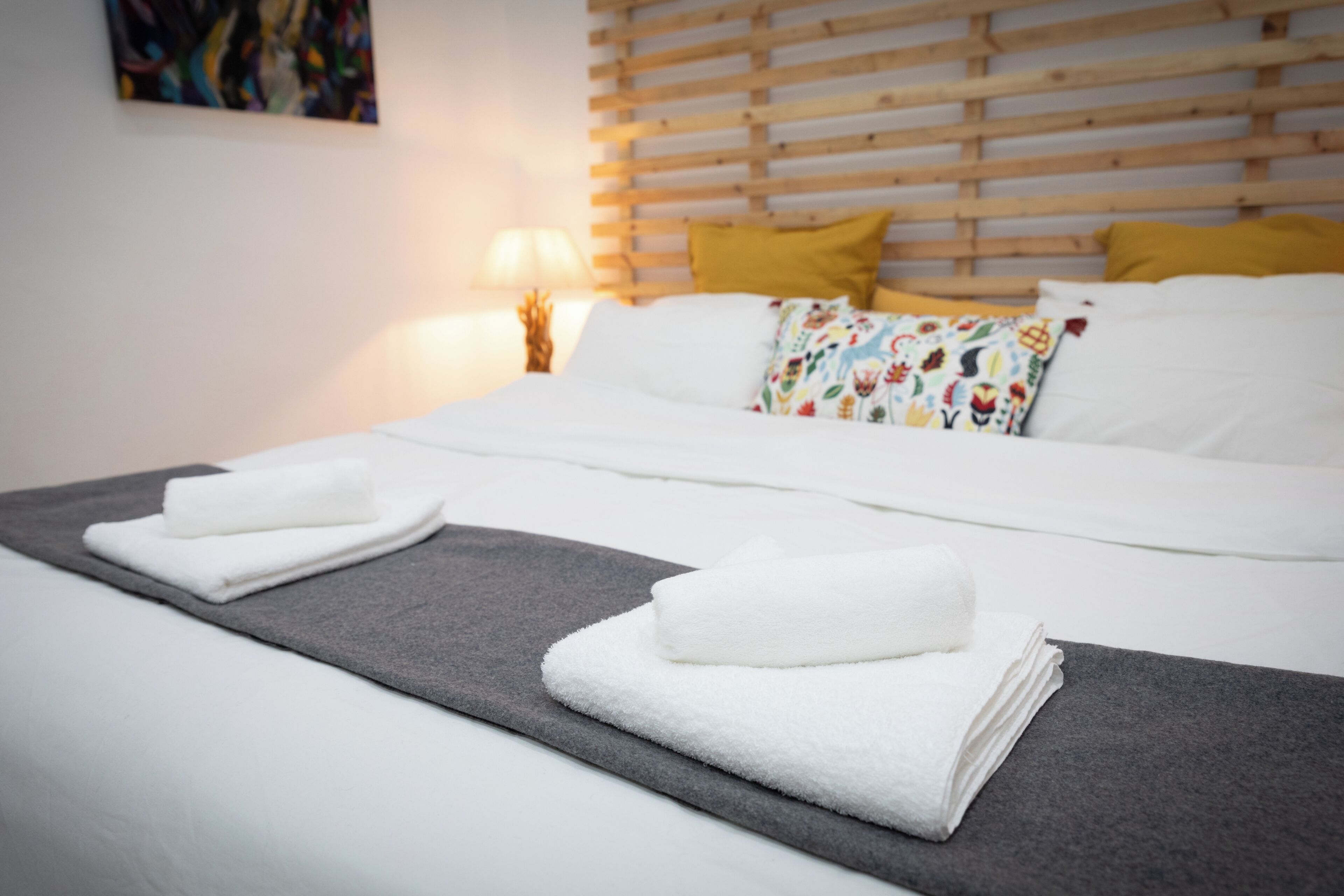 Iron/ironing board, WiFi, bed sheets