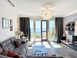 Living area - First line above the beach three bedroom apartment - Lustica Bay (Radovići)