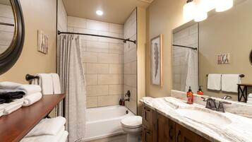 Hair dryer, towels