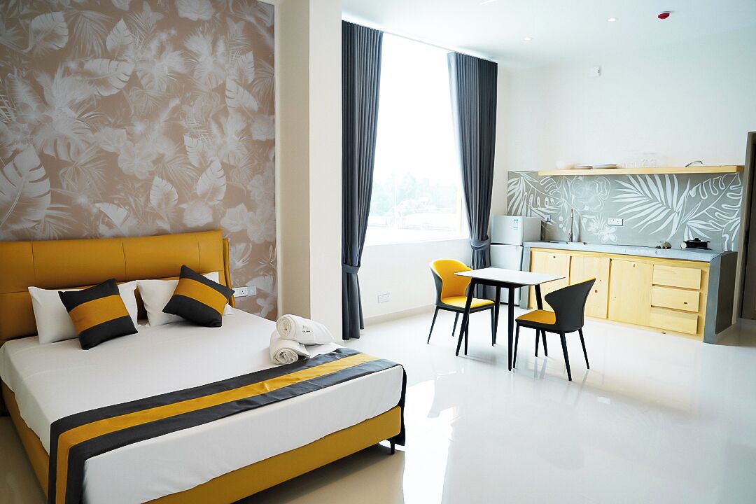 Deluxe appartement, balkon, uitzicht op lagune | Een bureau, een laptopwerkplek, gratis wifi