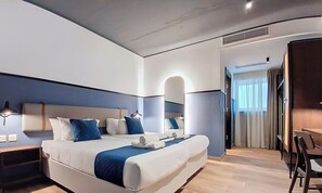 Standard Double or Twin Room | In-room safe, desk, laptop workspace, iron/ironing board - South 32 Hotel by Zzzing (Birzebbuga)