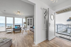 TV, fireplace, DVD player, books - Flow - Sea view, washer-dryer, roof terrace, parking space, sauna (Olpenitz)