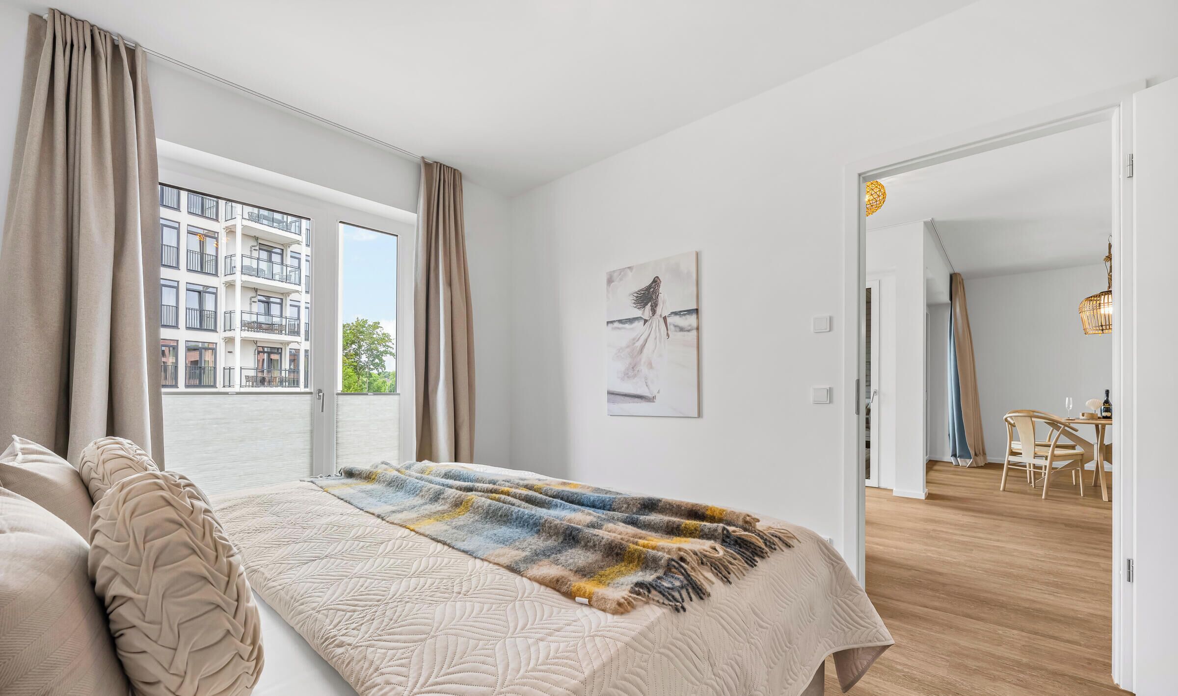 1 Schlafzimmer, Reisekinderbett, kostenloses WLAN, Bettwäsche