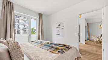 1 Schlafzimmer, Reisekinderbett, kostenloses WLAN, Bettwäsche