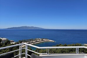Family Apartment, Multiple Bedrooms, Mountainside (Two Bedroom Apartment With Sea) | Balcony - Two Bedroom Apartment With Sea View-061 (Sarandë)