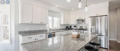 Fridge, microwave, coffee/tea maker