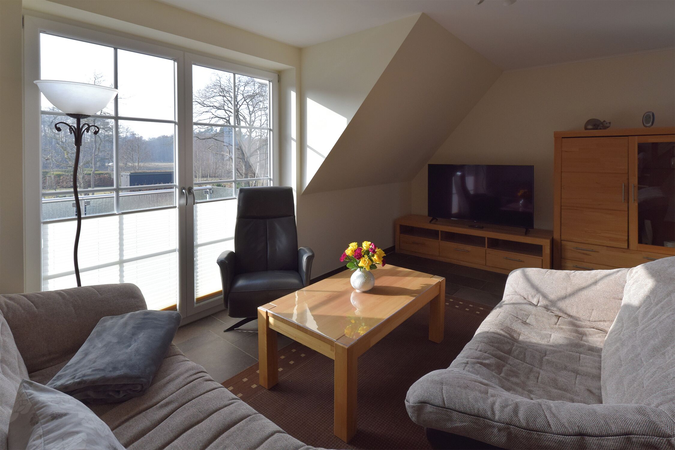 Télévision, cheminée