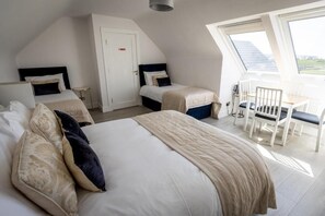 Family Room, Sea View | Blackout drapes, soundproofing, iron/ironing board, free WiFi - Coastal View House (Doolin)