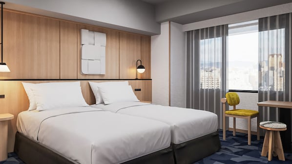 Phòng 2 giường đơn Deluxe, 2 giường đơn | Két bảo mật tại phòng, truy cập Internet không dây miễn phí 